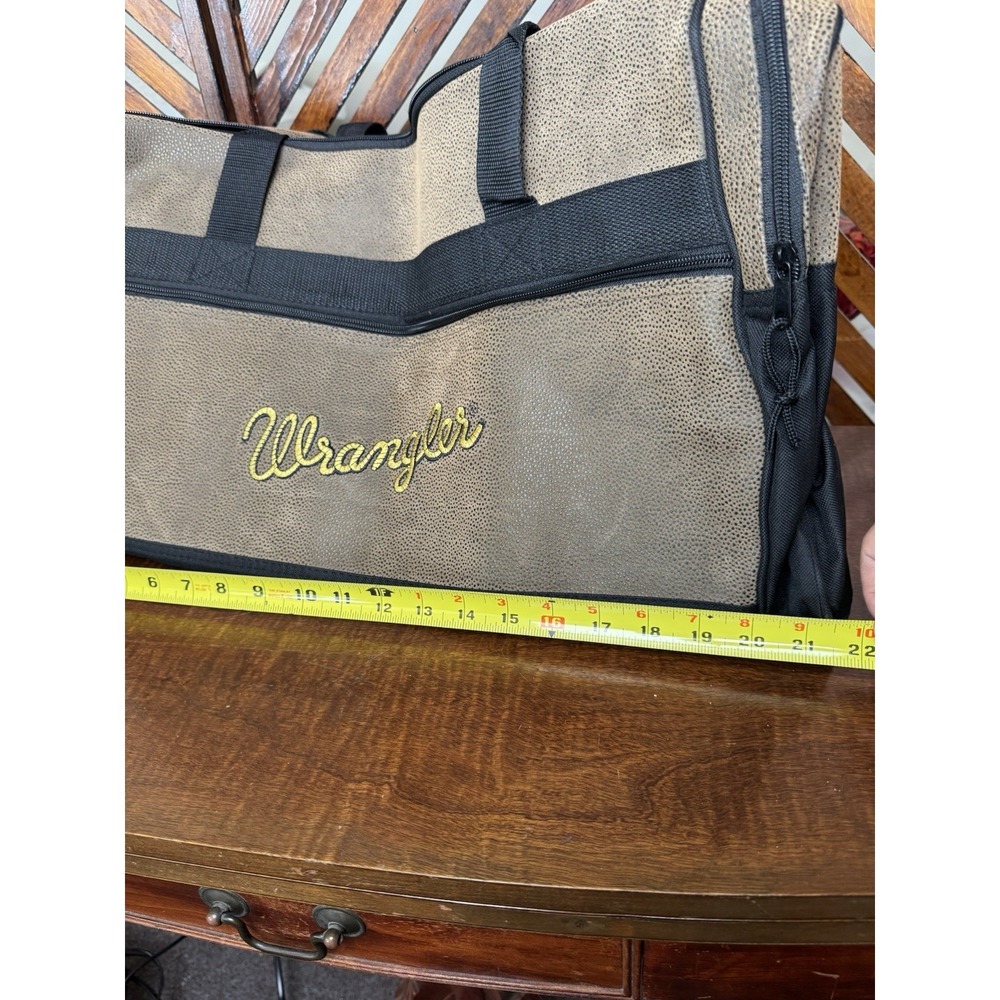 Wrangler Texas Stampede Duffle Bag Travel Rodeo Rare - Picture 7 of 8